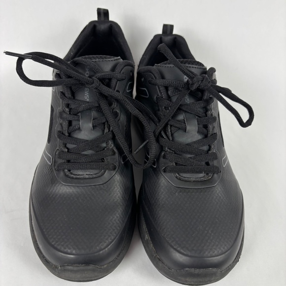 Shoes for Crews Non-Slip Work/Stand Sneakers/Shoes Black Leather Women Size 8 - Picture 3 of 10